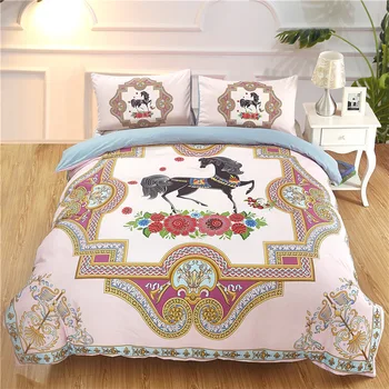 

Aggcual Rainbow unicorn bedding set cartoon 3d printed home textile duvet cover set US sizes Quilt cover kids home decor be109