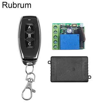 

Rubrum 433 Mhz Universal Wireless Remote Control Switch DC 12V 1CH Relay Receiver Module RF Transmitter Electronic Lock Control