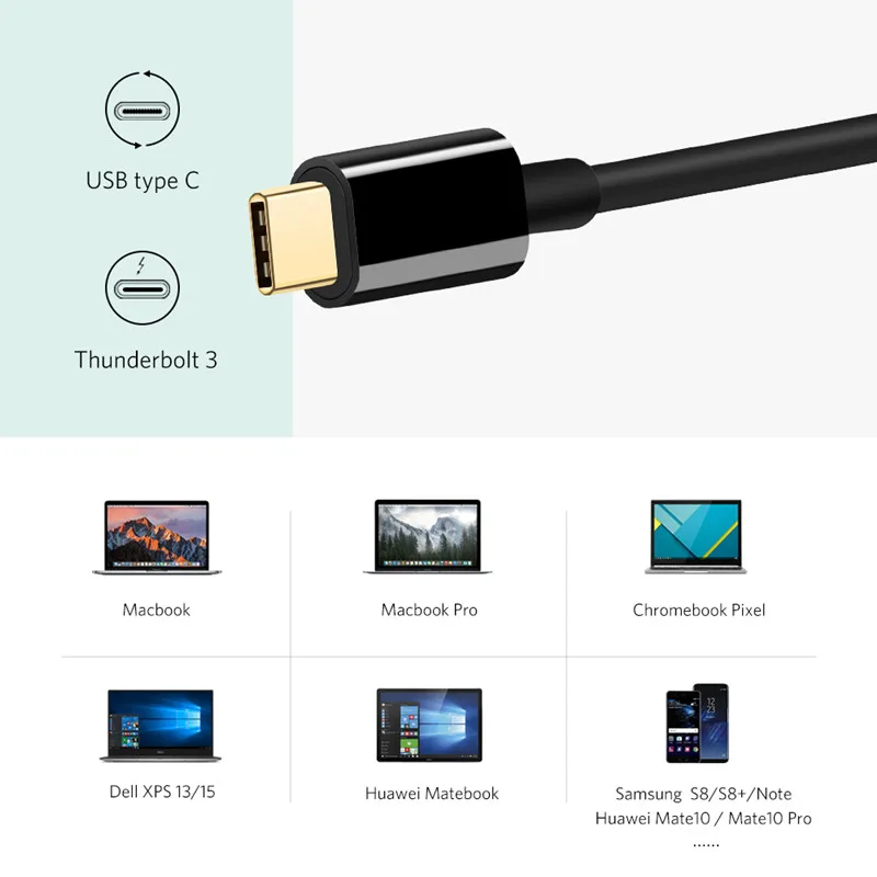 HD USB C адаптер HDMI VGA Тип C к HDMI+ VGA 4K Thunderbolt 3 для samsung Galaxy S10/S9/S8 huawei mate 20/P30 Pro USB C HDMI