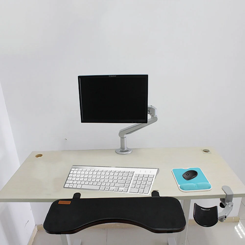 

Mouse Computer Bracket Arm Wrist Hand Rest Support Desk Table Armrest Stand PUO88