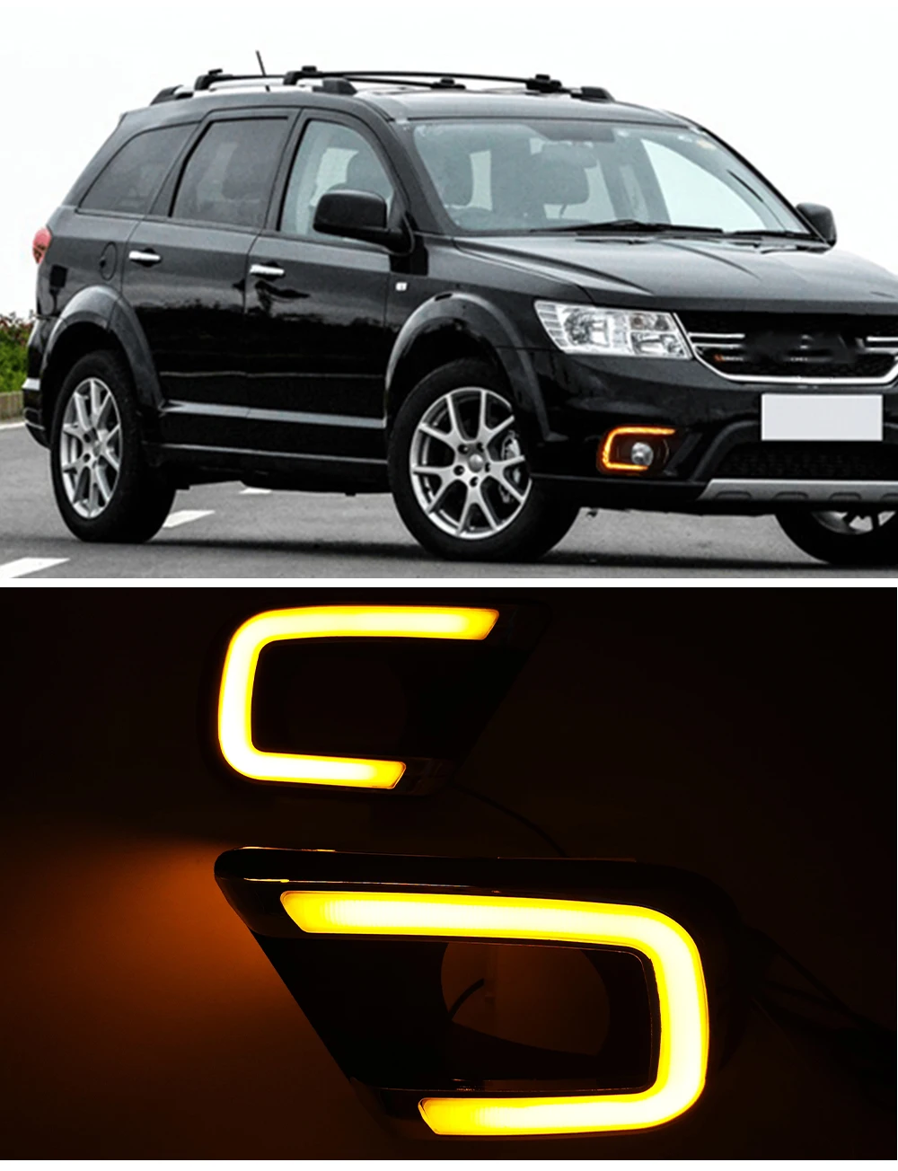 1 Set LED Daytime Running Lights (for front L/R)