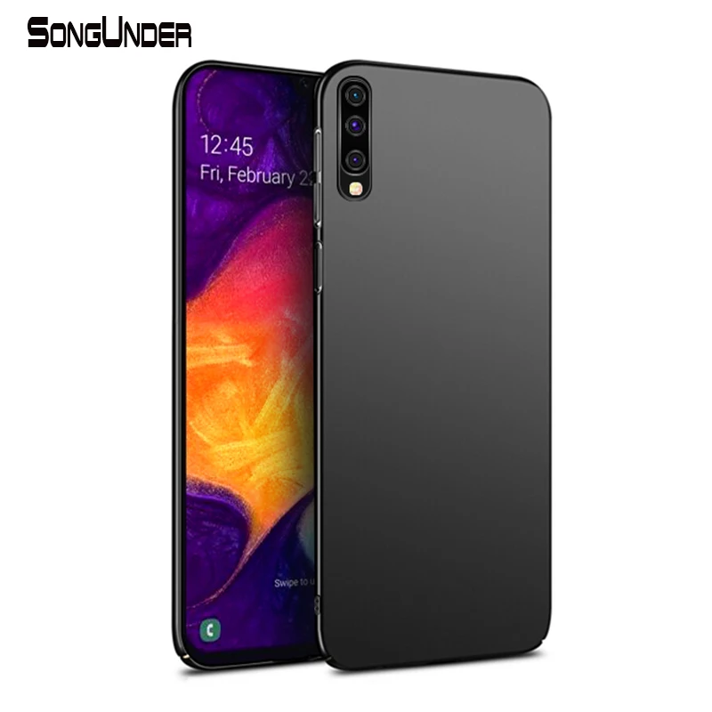 For Samsung Galaxy A50 Case Business Ultra Slim Hard PC Back Cover For