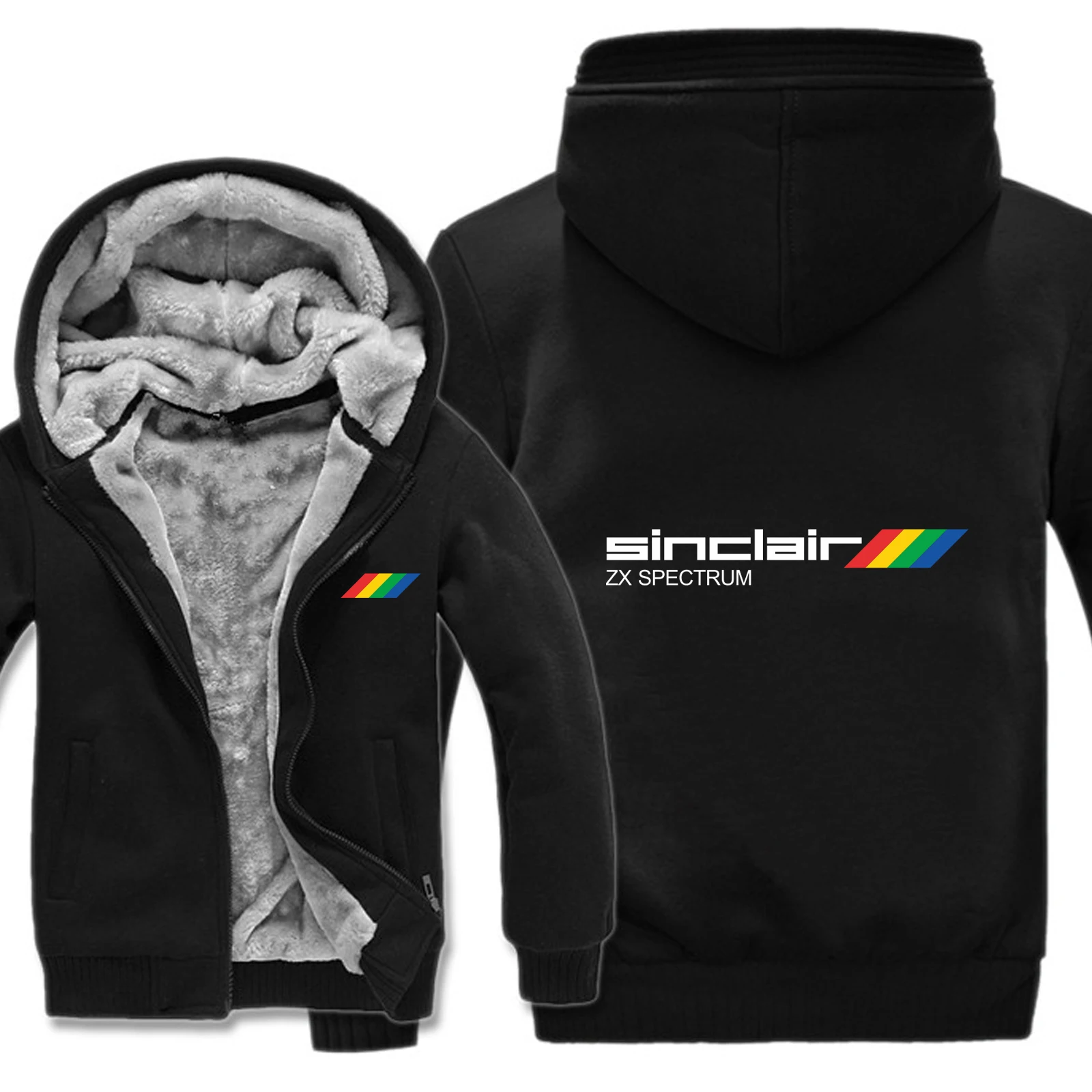Sinclair Zx Spectrum толстовки зимние мужские пуловеры шерсть подклад Куртки утепленные Sinclair Zx Spectrum толстовки