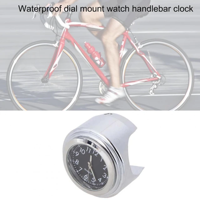 Universal 7/8 Waterproof Chrome Motorcycle Bike Handlebar Mount Quartz Clock  Watch Aluminum Luminous Clock Moto Accessories - AliExpress