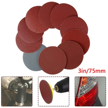 

Set Sanding Discs Tools Rod Aluminium Oxide Red Brown Hook & loop Sander