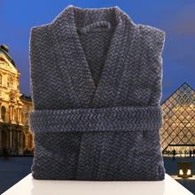 Мужской Халат зимние теплые халаты толстые плюс размер XXXL шаль халат кимоно Домашняя одежда с длинными рукавами накидка халат пеньюар мужской