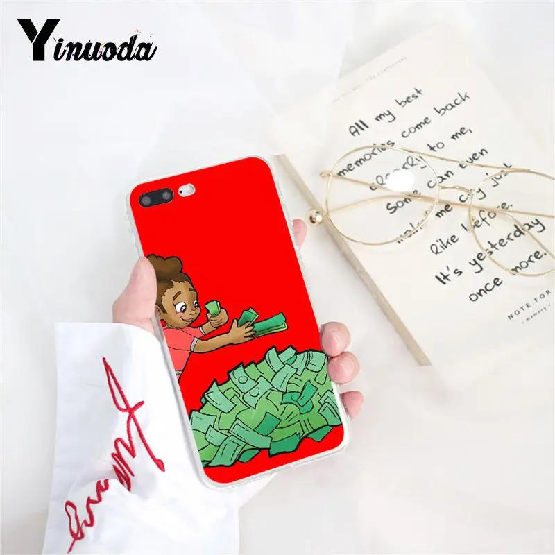 Funny Black Head Girl Make Money Not Friends Women Candy Red