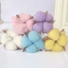 10/шт вечное счастье цвет хлопок сухой цветок букет материал diy цветок букет гирлянда цветок материал подарок на день рождения crea