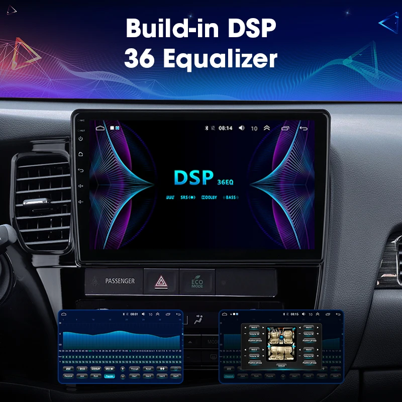 JMCQ 10 &quotдля Mitsubishi Outlander 3 2013 2018 автомобильное радио 2G + 32G RDS Android плеер GPS Мультимедиа