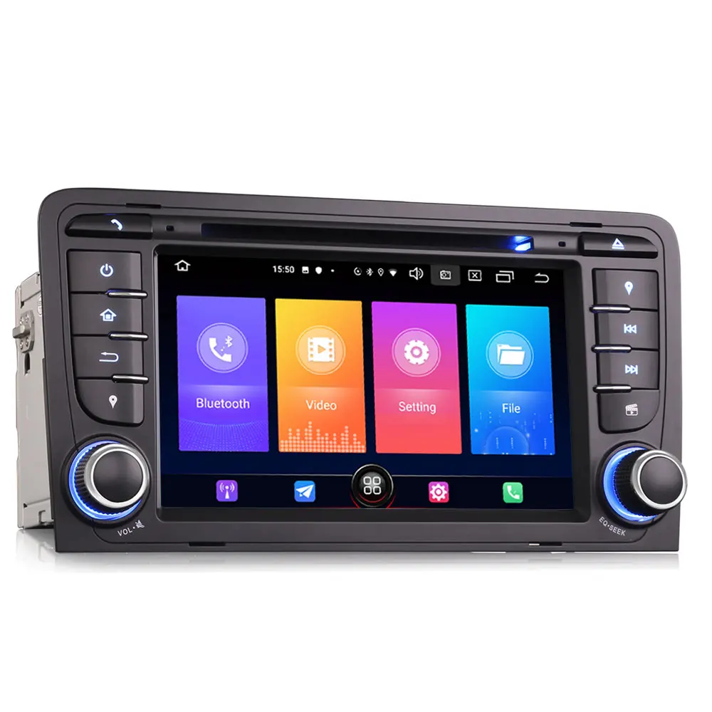 Автомобильный мультимедийный DVD-плеер 7 дюймов Android 10 0 GPS-радио для Audi A3 2003-2012 и S3