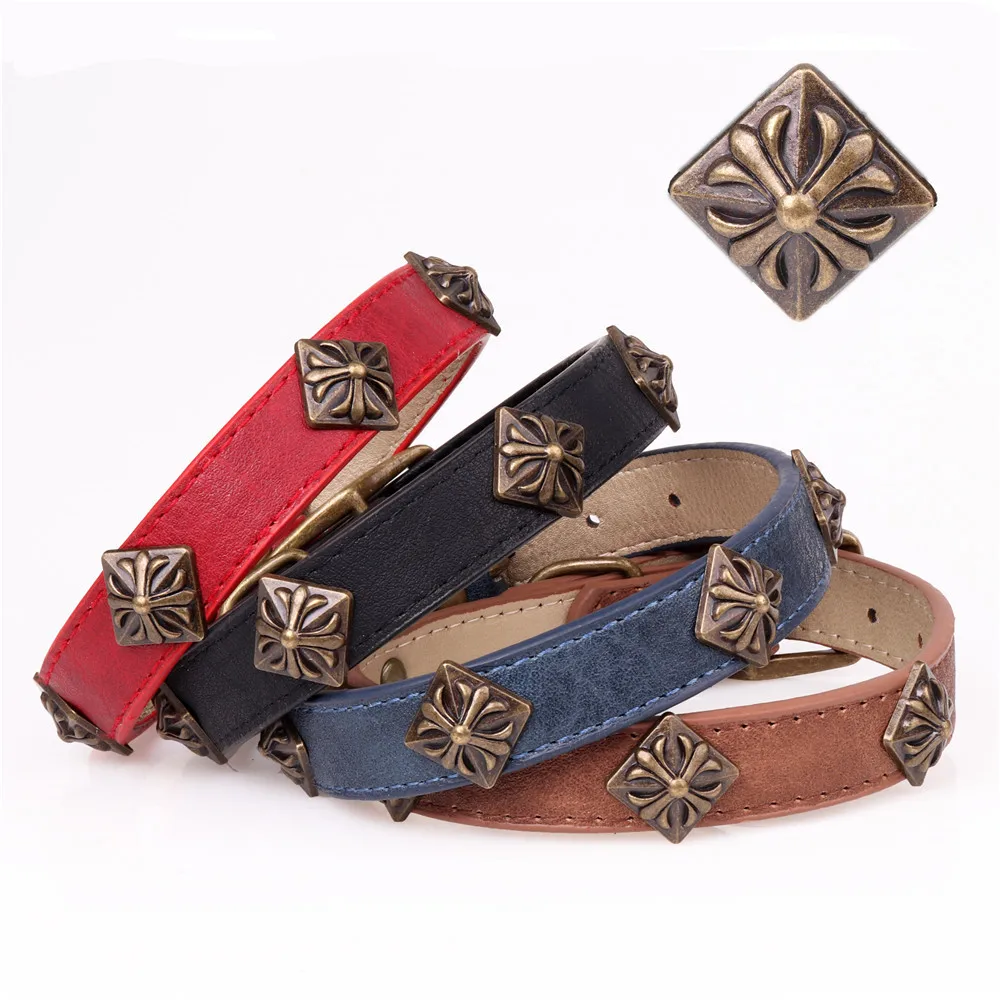 

Amin New 2019 New Style Medium Large Dog Pu Pet Dog Collar Pet Supplies