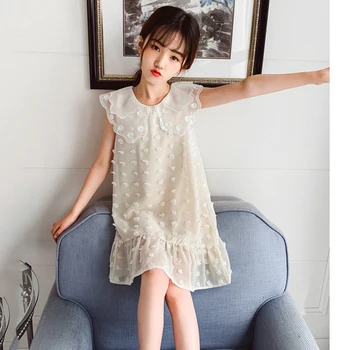 

Children Summer Girls Clothes 2020 Big Girls Sweet Doll Collar Dress Cute Princess Dress Kids Girls Elegant Party Dress, #0822