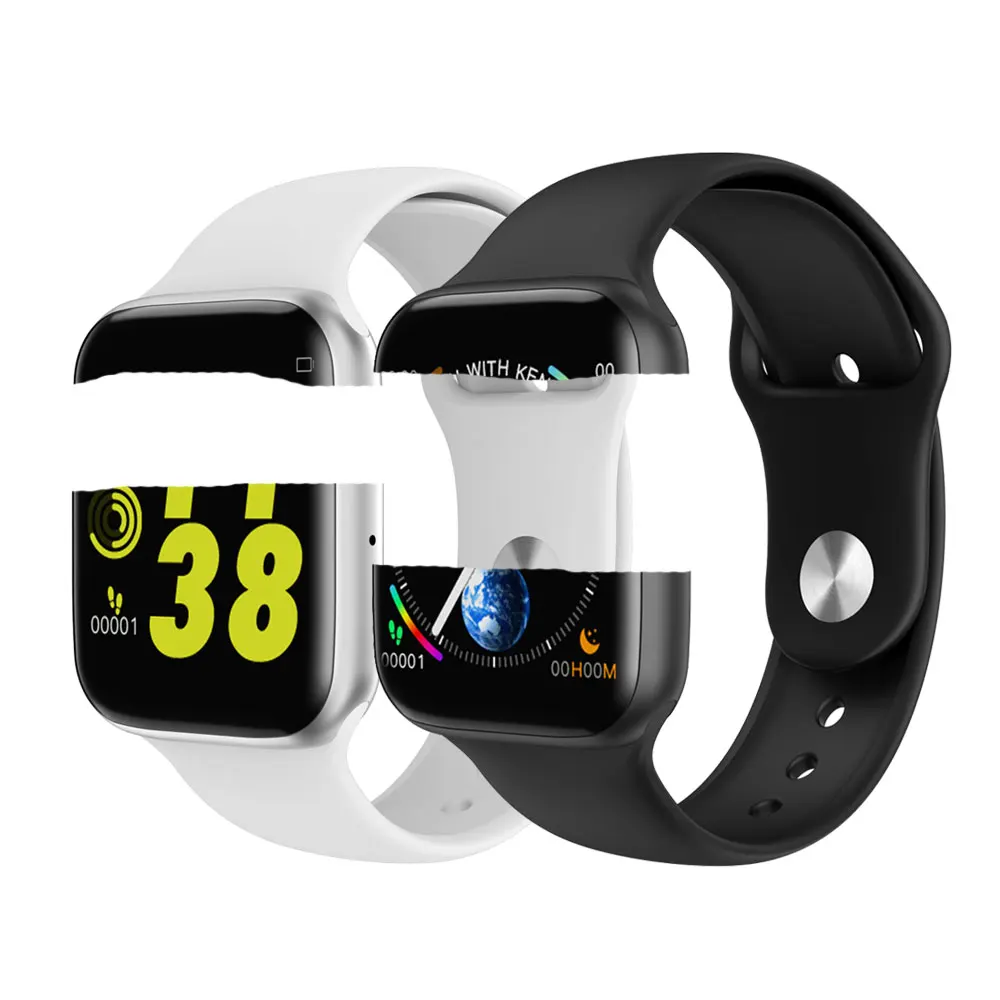 Kopen COXANG IWO 8 Lite Armband Vervanging W34 Band Zwart Wit Kleur Iwo 10 silicagel polsband