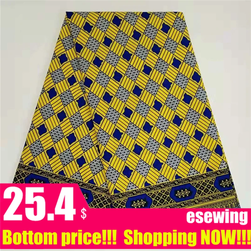 Анкара африканская вощеная ткань принтом настоящий воск хлопок 6 ярдов для платья вечерние Diy Швейные материалы 092324