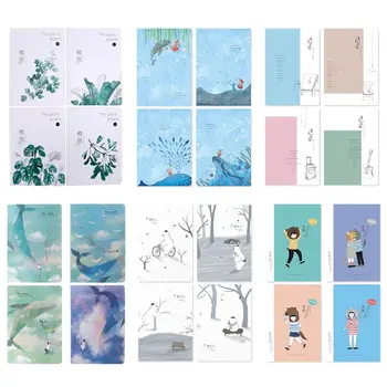 

4pcs/set A5 Notebook Sketchbook Cute Cartoon Diary Planner for Drawing Painting Graffiti Line Inner Page Office School Supplies