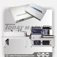 Semi Automatic POF PE Film Box Case Book Bottle Heat L Sealing Shrink Wrap Packaging Machine
