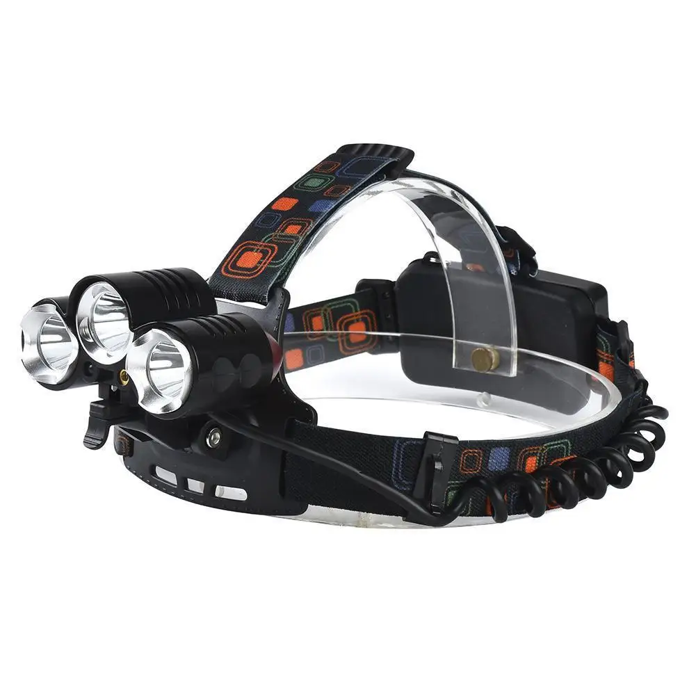 Светодиодный налобный фонарь CREE T6 + 2 * XPE красный светодиодный лазерный с 4