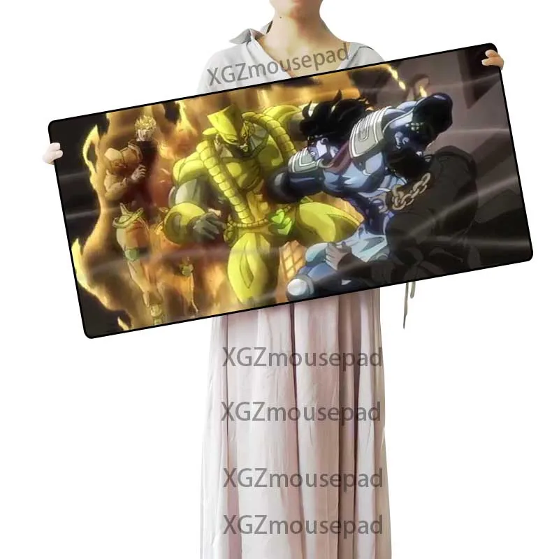  XGZ Monster Anime Custom Large Mouse Pad Black Lock Edge JoJo's Bizarre Adventure Computer Desk Mat