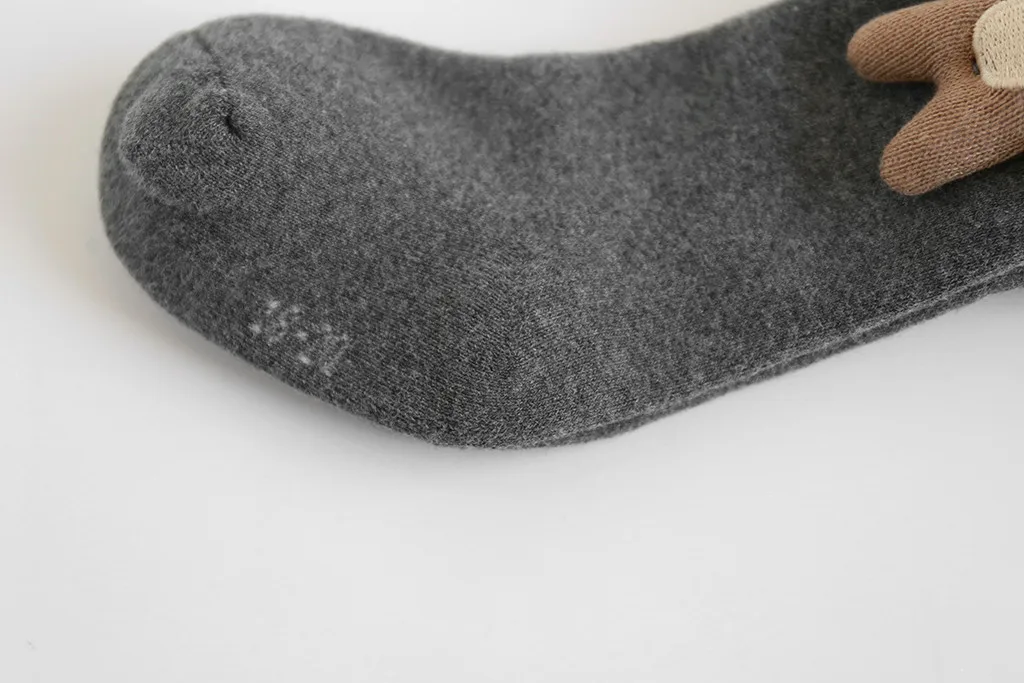Детские носки с изображением медведя для маленьких девочек, плотные теплые колготки, штаны, чулки зимние мягкие чулки носки#15