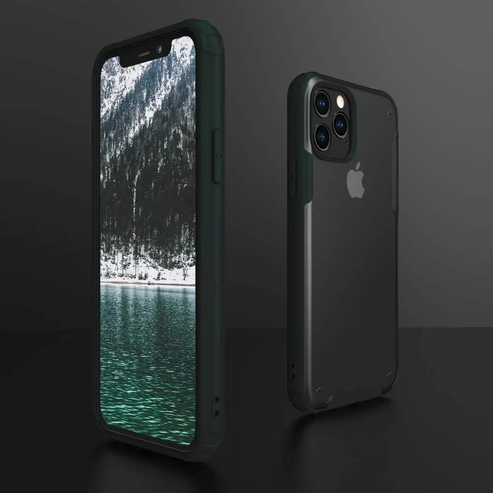 Для Apple iPhone 11 Pro Max XR Xs чехол, ультра тонкий матовый прозрачный Кристальный PC задняя крышка с резиновым TPU бампер противоударный чехол