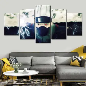 

Anime Naruto Hatake Kakashi lightning posters and prints Wall Art Picture Canvas Painting Wall Pictures For Kids Room Home Decor