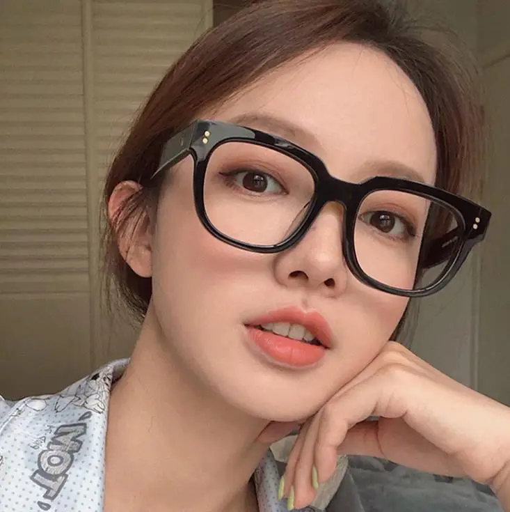 

Anti Blue Big Frame Glasses Women Computer blue light blocking glasses Black Radiation Goggles Spectacles Eyeglasses Men