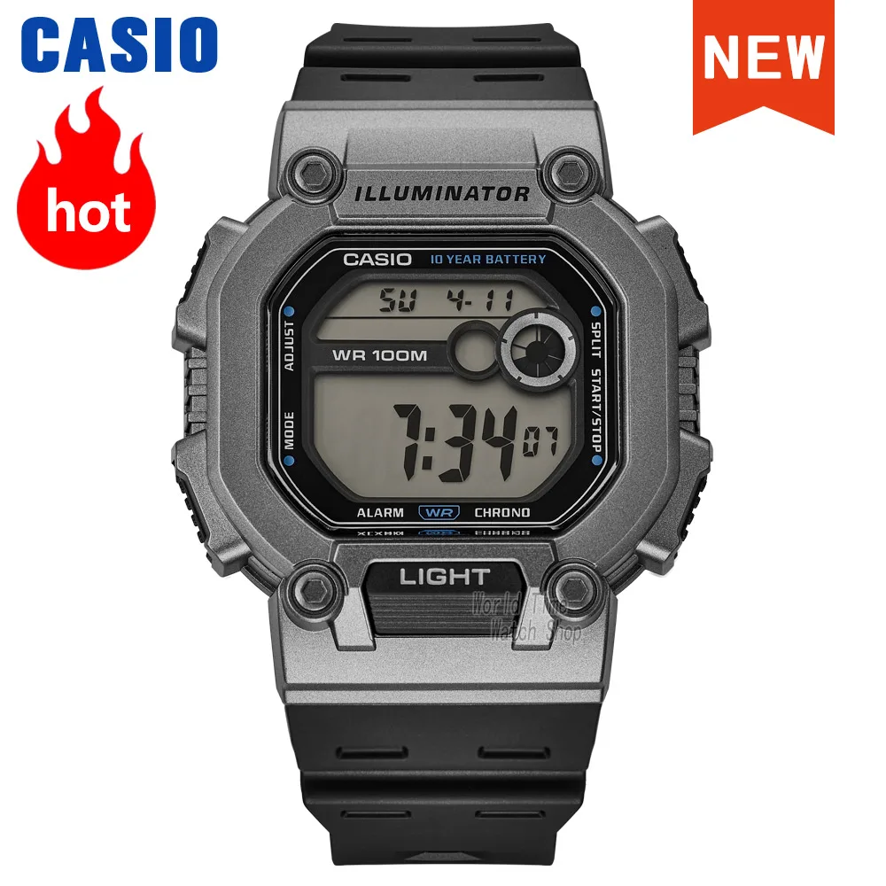 

Часы Casio Мужские Цифровые, водонепроницаемые, военные, 2020