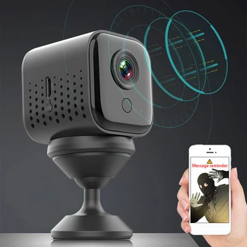 

1080P HD Webcam Wifi Mini Camera Web Camera Built-in Microphone with 360 Degree Rotable Base for Mac Mobile Phone Laptop PC