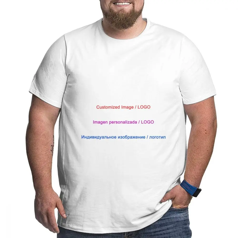Customizd One piece customizide напечатайте свою собственную фотографию или логотип на изделии, который вам нравится Мужская футболка большого размера