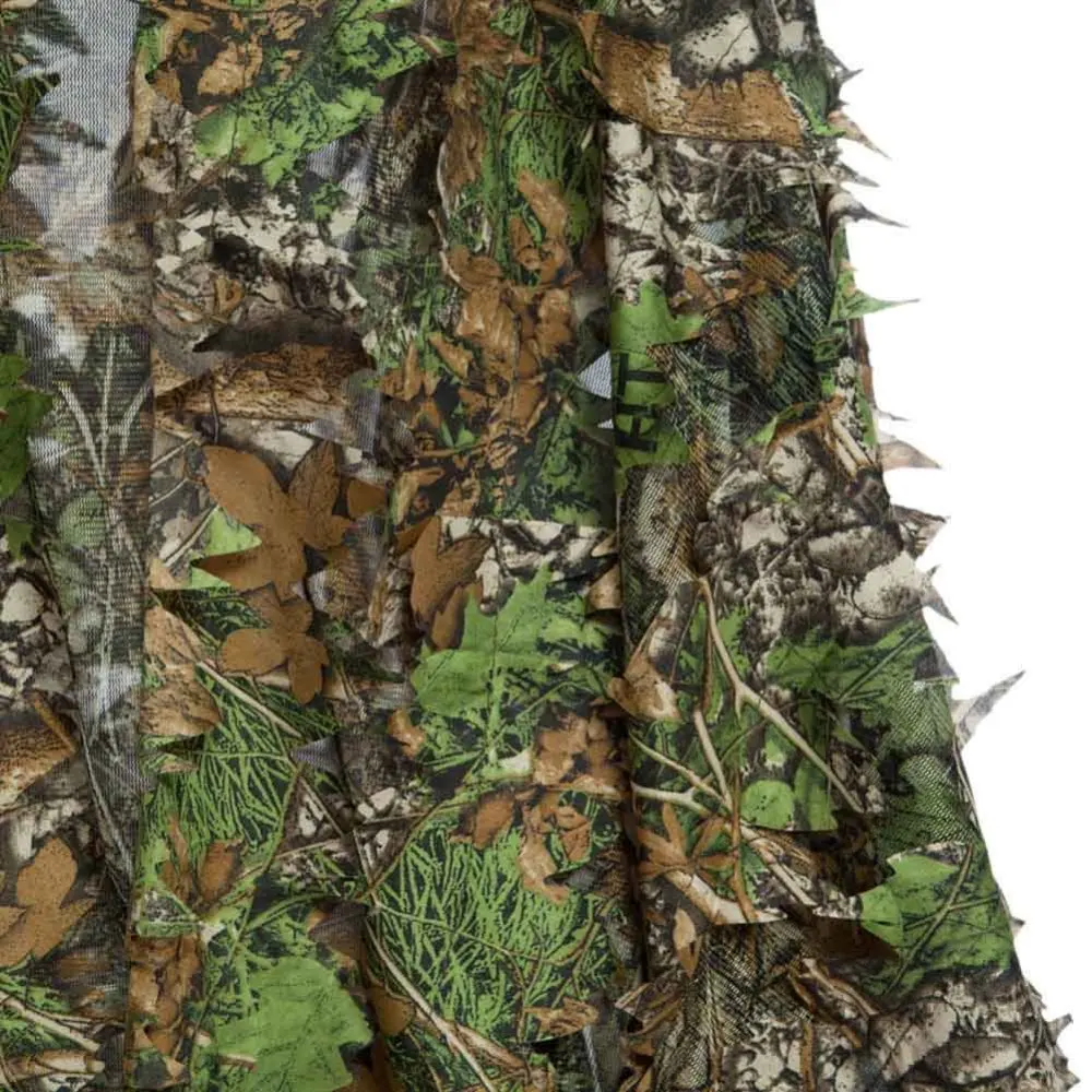 160*120cm Outdoor 3d Leaves Camo Leaf Cloak Breathable Open Poncho Type Camouflage Birdwatching Poncho Sniper Suit