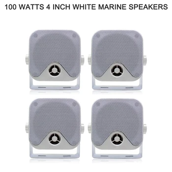 

4 inch 100Watts Marine Waterproof Speakers Outdoor Music Speaker UV-Proof For RV UTV ATV Boat SPA Golf Truck Tractor Motorcycle
