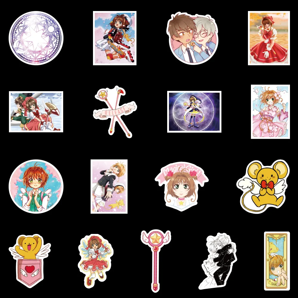  100pcs Kawaii Anime Lovely Stickers Girl Stickers Card Captor  Sakura Stickers : Toys & Games