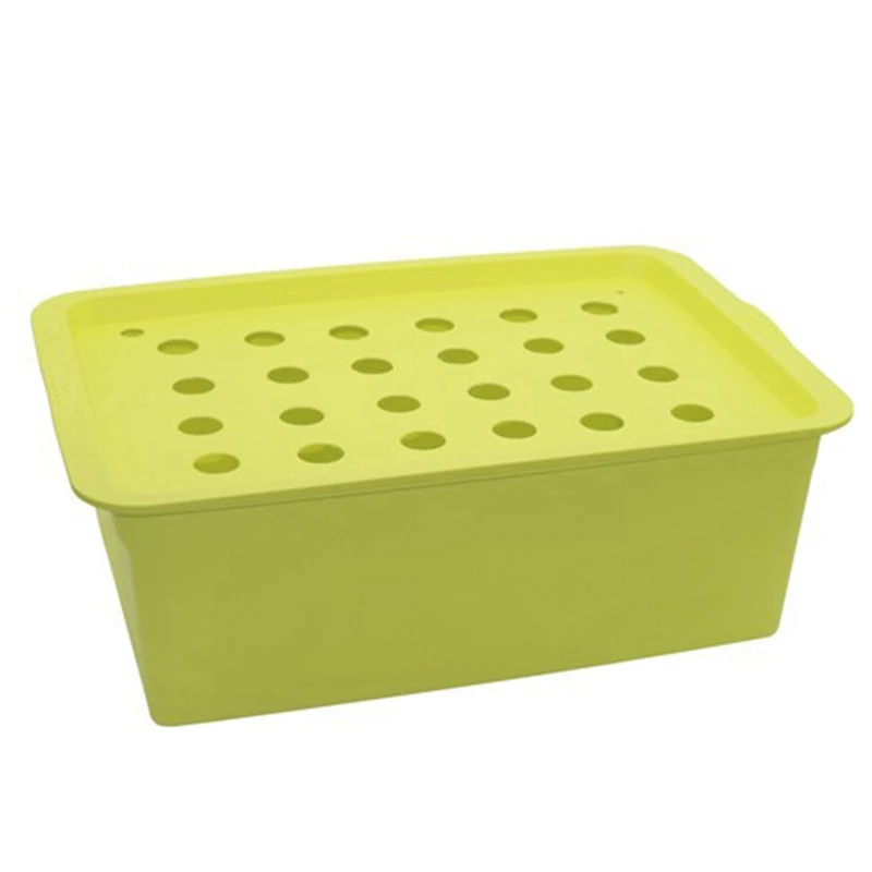 

24 Holes Plant Site Hydroponic Kit Garden Pots Planters Seedling Pots Indoor Cultivation Box Grow Kit Bubble Nursery Pots 1 Se