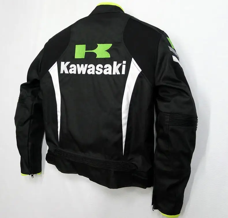 Новые мужские off-куртка Kawasaki Беговые гоночный куртка команда зеленый мотоциклетная куртка