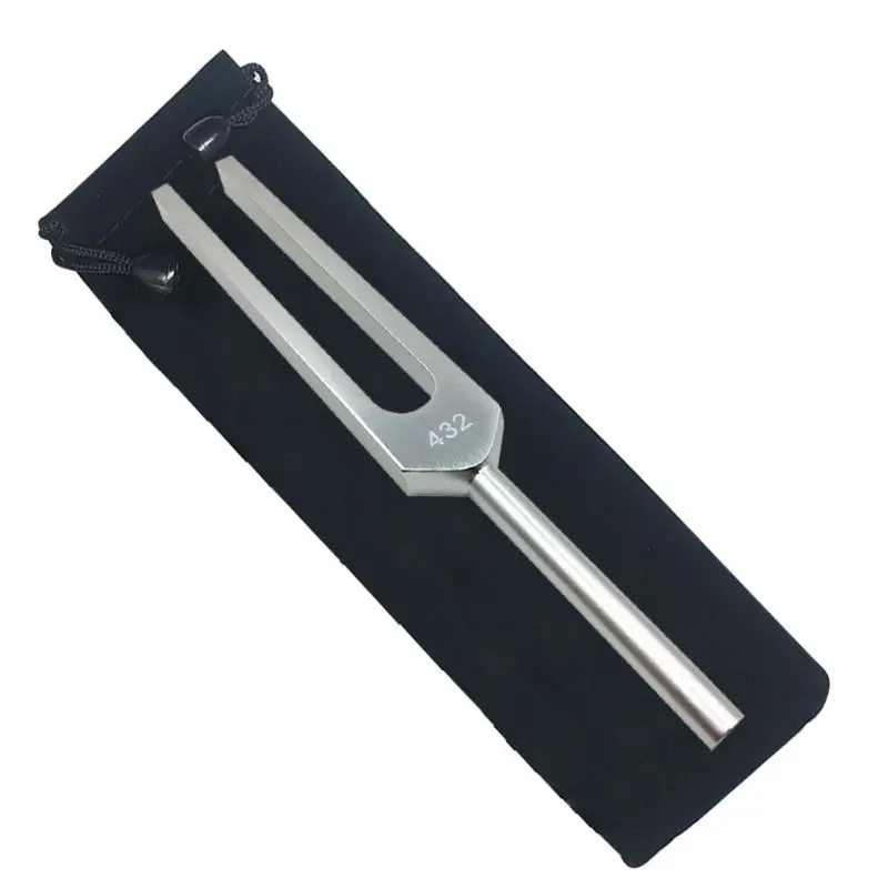 432 Hz Tuning Fork with Bag Mallet Cloth  for Ultimate Healing and Relaxation