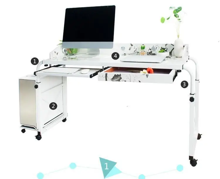 Mesa Para Escritorio офисная мебель, подставка для ноутбука, поднос для кровати, прикроватный столик для ноутбука, регулируемый стол для компьютера, стол для учебы