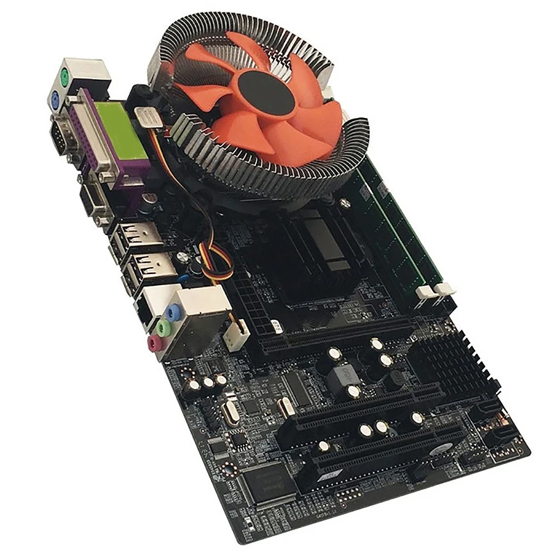  G41 Desktop Motherboard For Intel Cpu Set With Quad Core 2.66G Cpu E5430 + 4G Memory + Fan Atx Comp