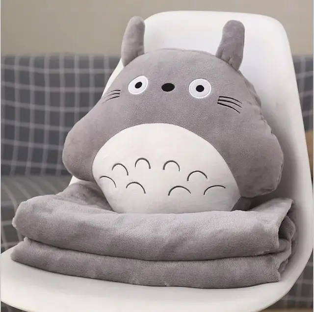 Cartoon pillow blanket siesta pillow air conditioning quilt dual-use multifunctional winter cushion blanket