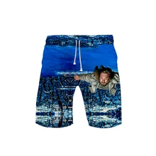 Спортивные шорты с принтом «БОЛЬШОЙ ЛЕБОВСКИ» для тренировок в байкерском стиле, мужской костюм для тренажерного зала, пляжные шорты, и