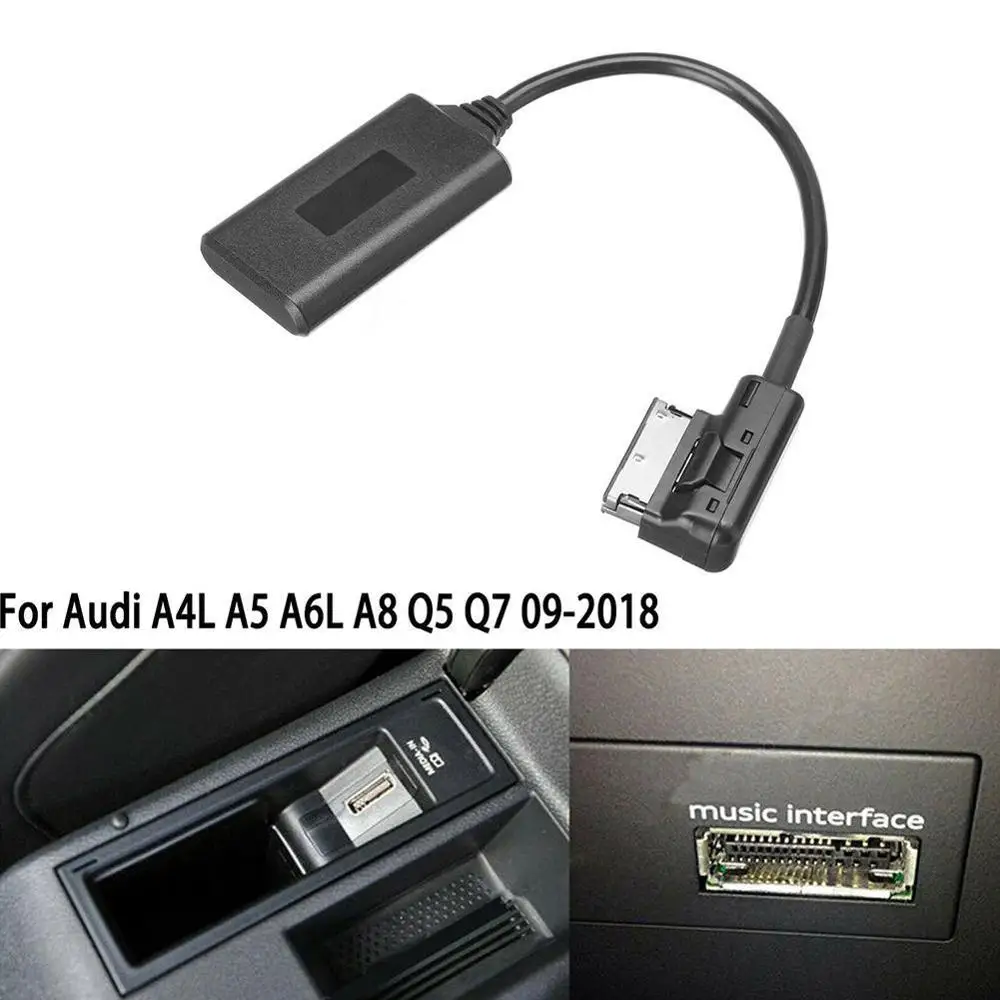 AMI MMI 2G 3G Bluetooth Adaptateur pour Audi Volkswagen - Bluetooth 5.0 USB  Câble Adaptateur Audio - Interface Musicale pour pour Audi A5 8T A6 4F A8  4E Q7 7L etc 