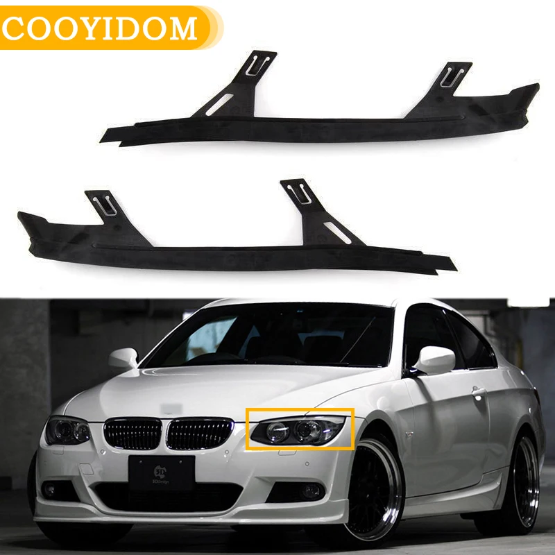 Car Left Right Headlight Lens Shell Covers Headlight Lens Gaskets For BMW E92 3 Series 2005 2006