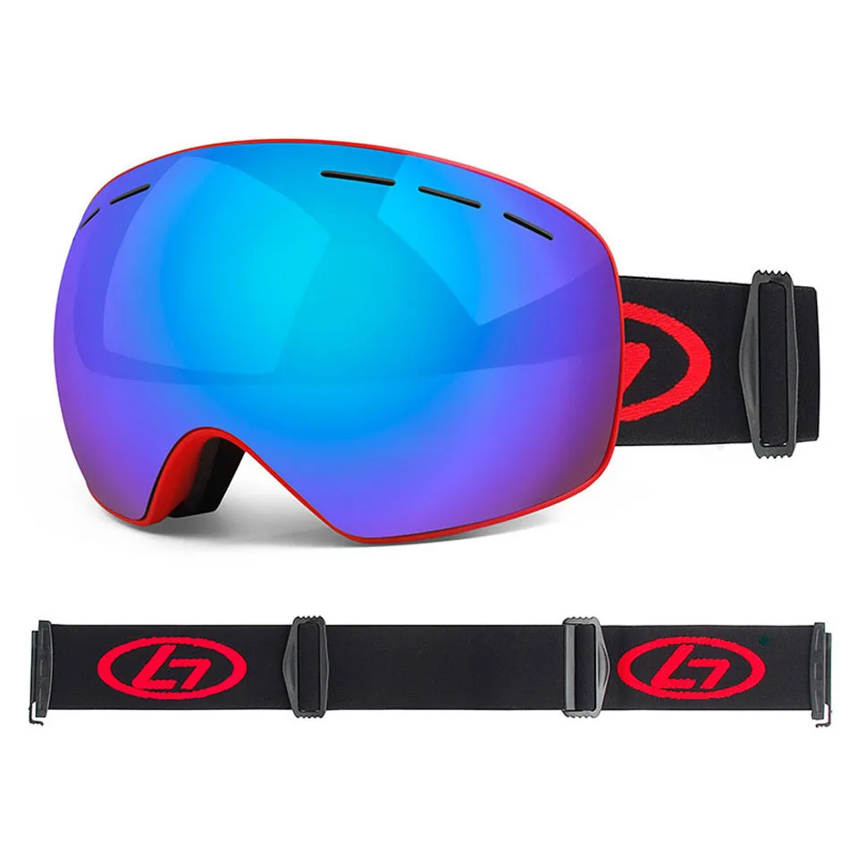 Лыжные очки, очки для сноуборда, очки с защитой от ультрафиолета, лыжные очки, шлем, совместимые для мужчин, женщин, мальчиков, девочек, детей, противотуманные