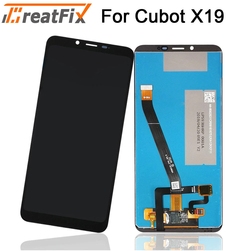 ЖК-дисплей и дигитайзер сенсорного экрана для Cubot X19 с инструментами клеем |