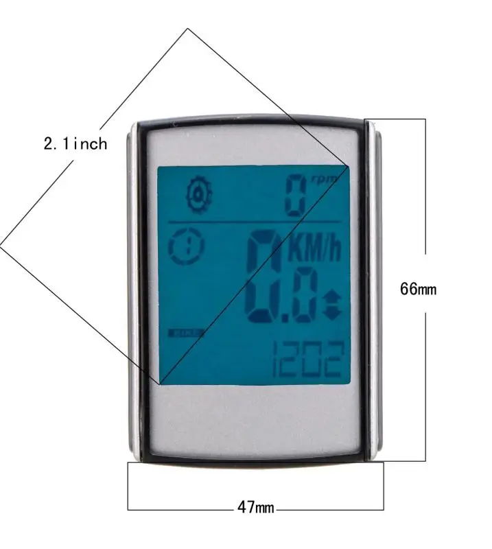 Многофункциональный беспроводной Велосипедный тахометр, компьютер с пульсометром, компьютер с циклом каденса, ночник, водонепроницаемый