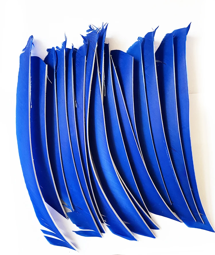 100 Stücke Linker Flügel Bogenschießen Pfeil Spirale Twist Wrap Volle Länge Federn 18-25 CM Echte Türkei Befiederung Jagd Befiederung DIY – Detail 15
