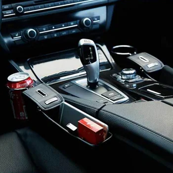 

Universal Multi-functional Car Seat Gap Storage Box Filler Tidying Bags Leather