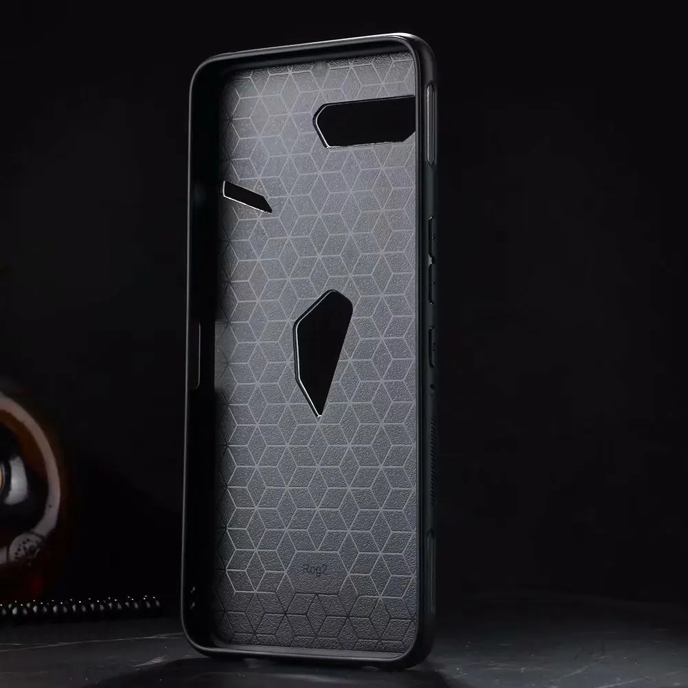 Тканевый кожаный чехол для телефона Asus ROG Phone 2 ZS660KL Splice Case для Asus ROG Phone II