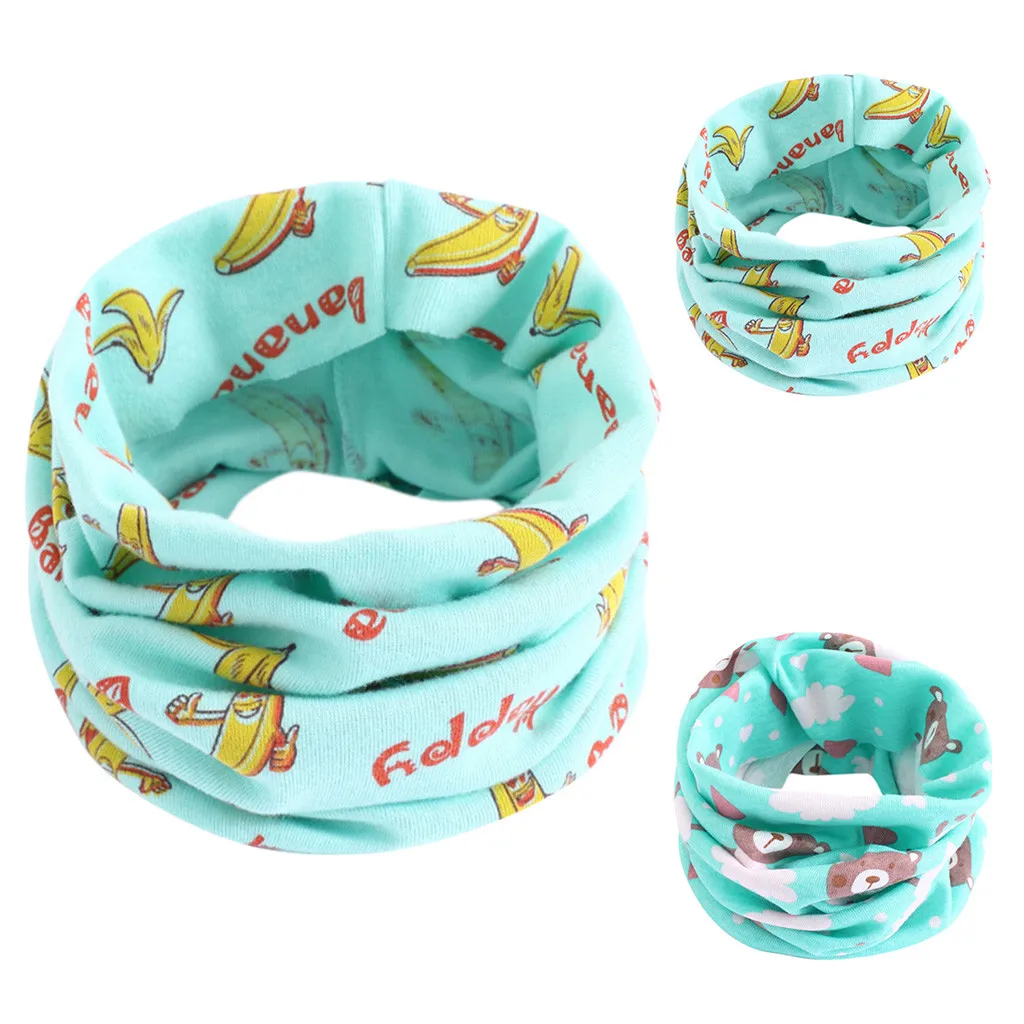 Kid Girls Boys Cartoon Baby Scarf Winter Pattern Banana Beer Neck Warmer Шарф Sjaal Szalik Bufanda Bebe Echarpe 2020 |