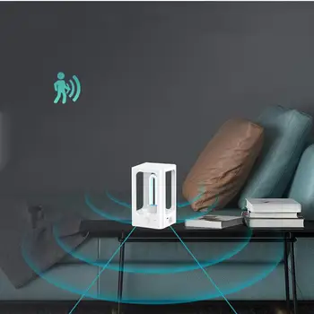

1PC Portable Sterilizing Lamp Smart Disinfectant Lamp Household LED Germicidal Lamp Multi-functional Disinfecting Tool White