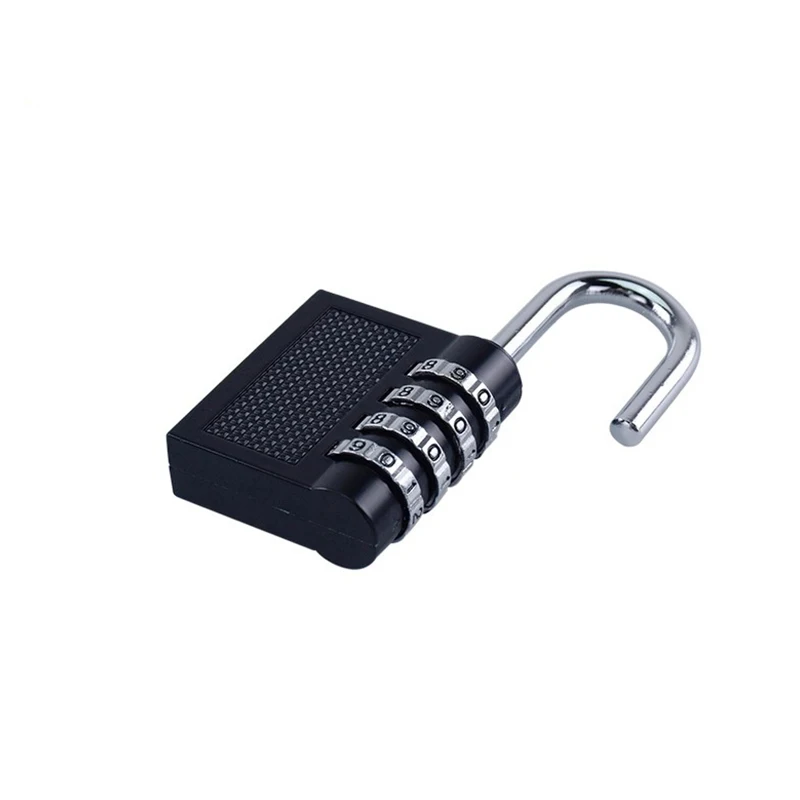 40mm 4 Dial Digit Password Lock Combination Suitcase Luggage Metal Code Padlock Zinc Alloy Cupboard Cabinet Locker